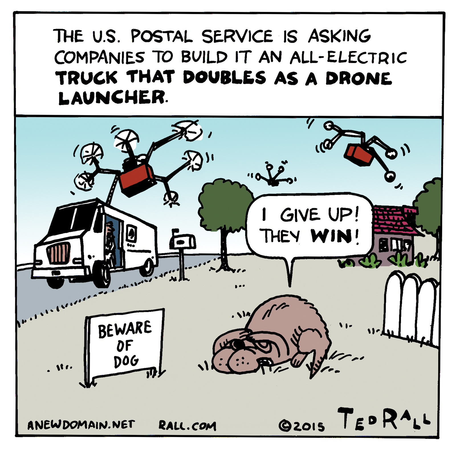 USPS Drone Truck