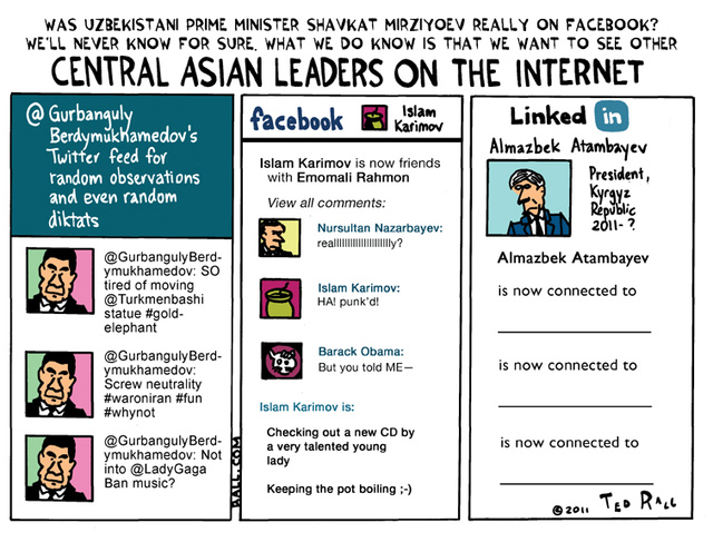 Central Asian Leaders on the Internet