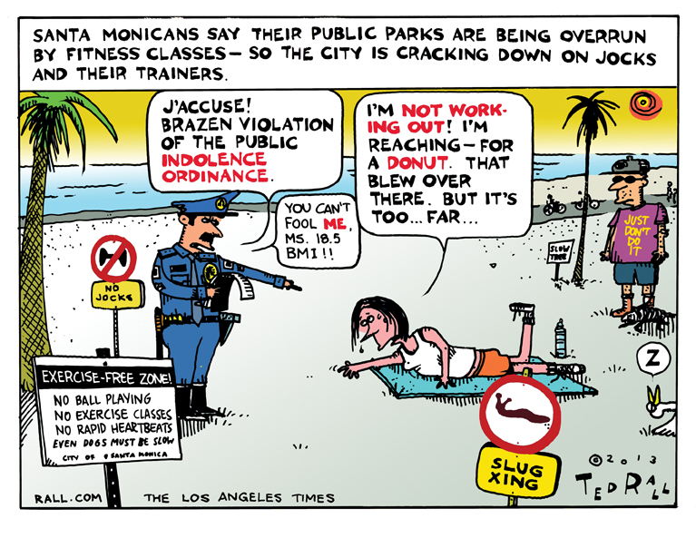 Santa Monica Exercise Crackdown