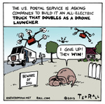 USPS Drone Truck
